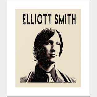 Vintage Styled Fan Art Design - Elliott Smith Posters and Art